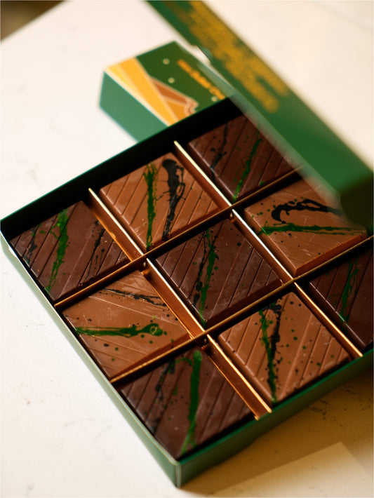 Mini Dubai Chocolate (Milk- Dark mix ) 9 pc