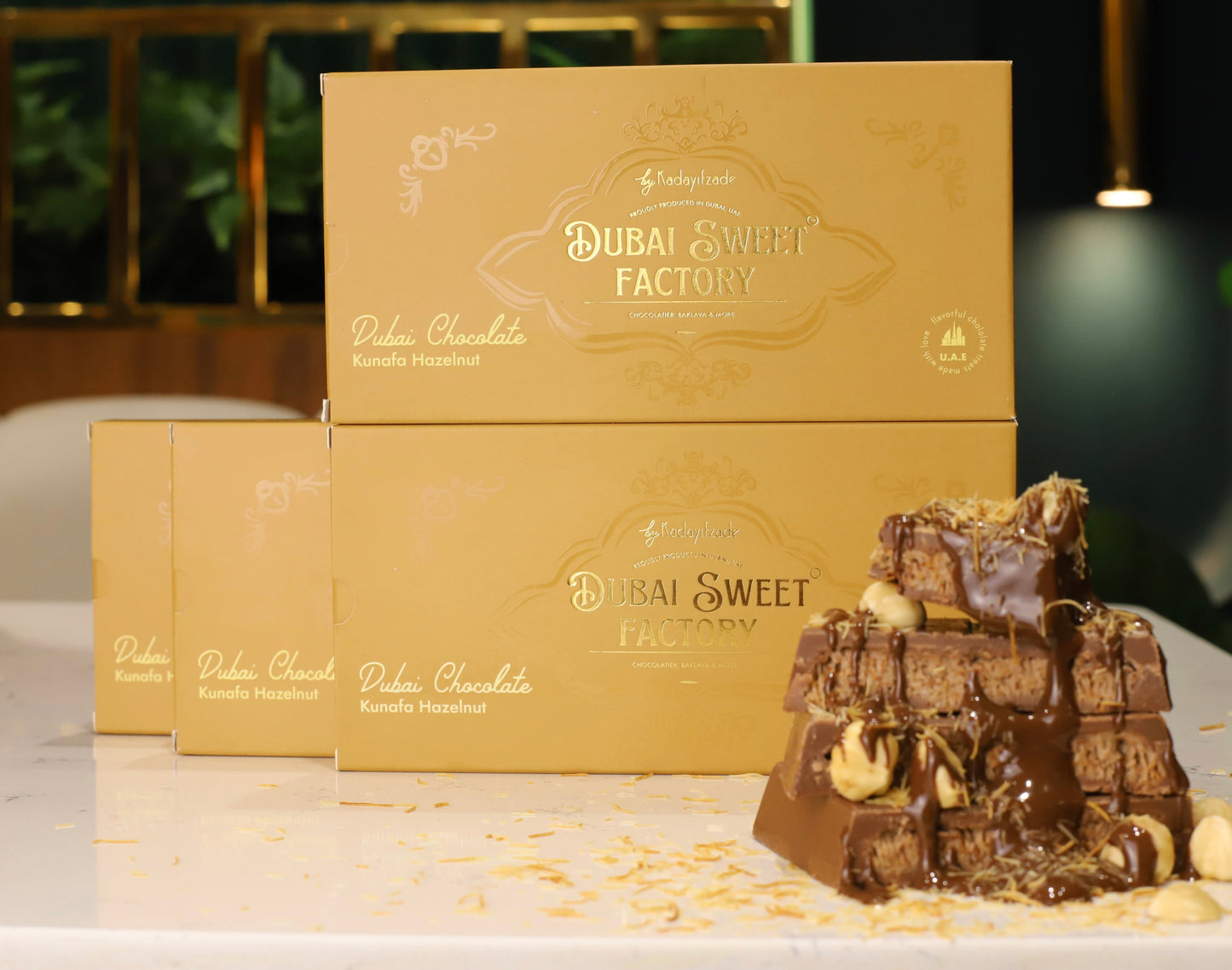 Dubai Chocolate hazelnut kunefe ( Milk Chocolate)