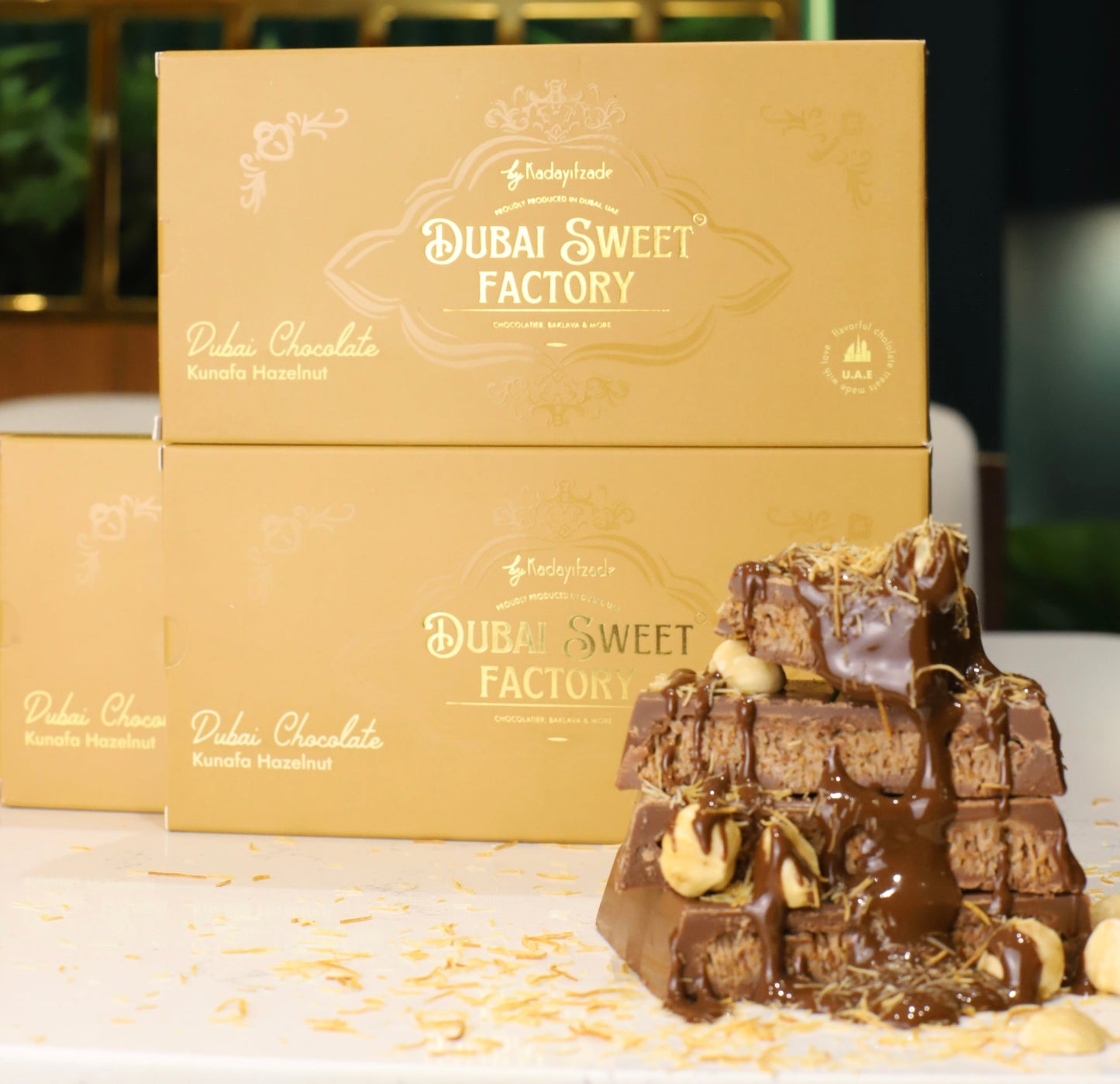 Dubai Chocolate hazelnut kunefe ( Milk Chocolate)